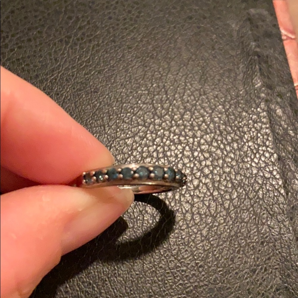Blue Diamond Ring - image 5